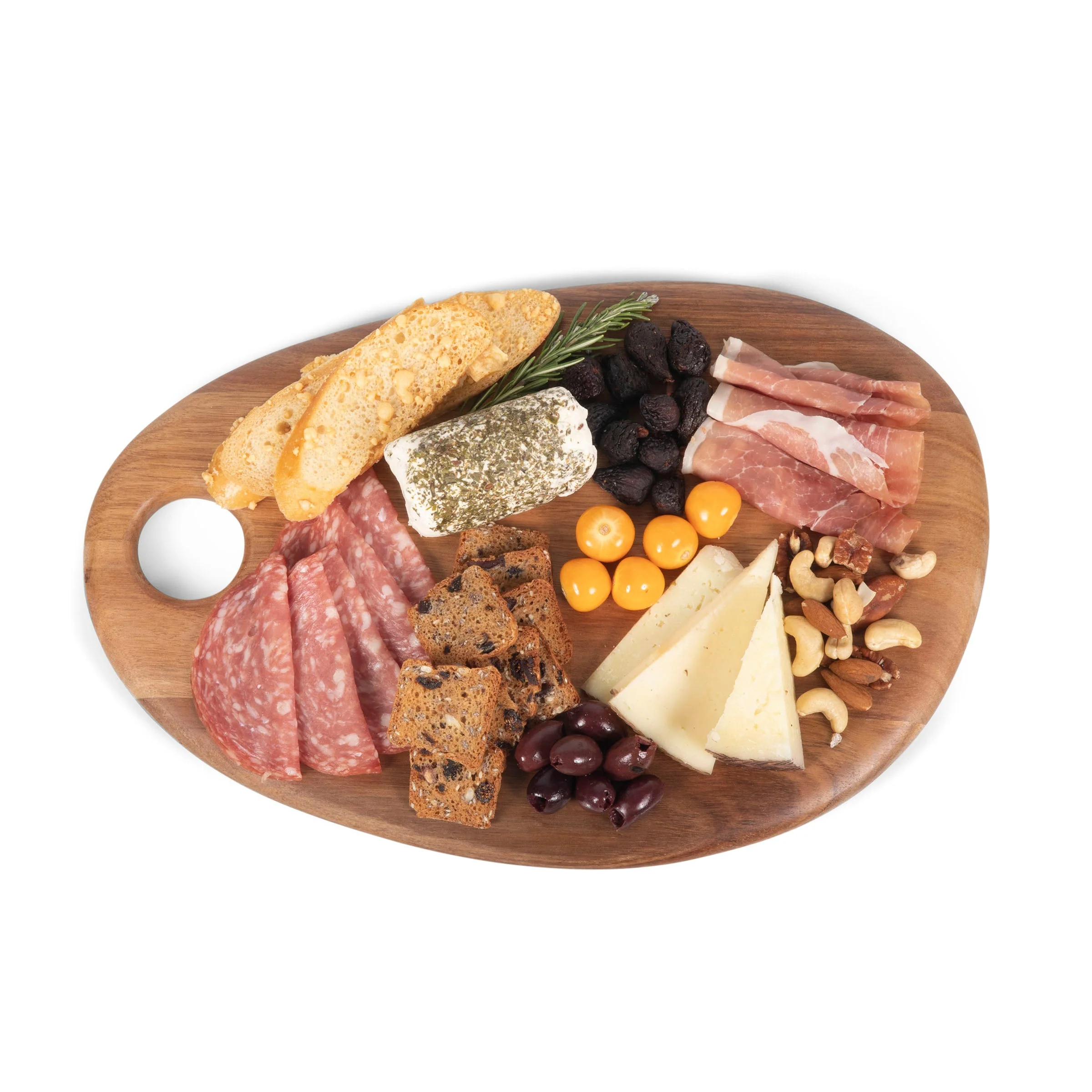 Pebble Shaped Acacia Serving Board 15" x 10" - Image 11