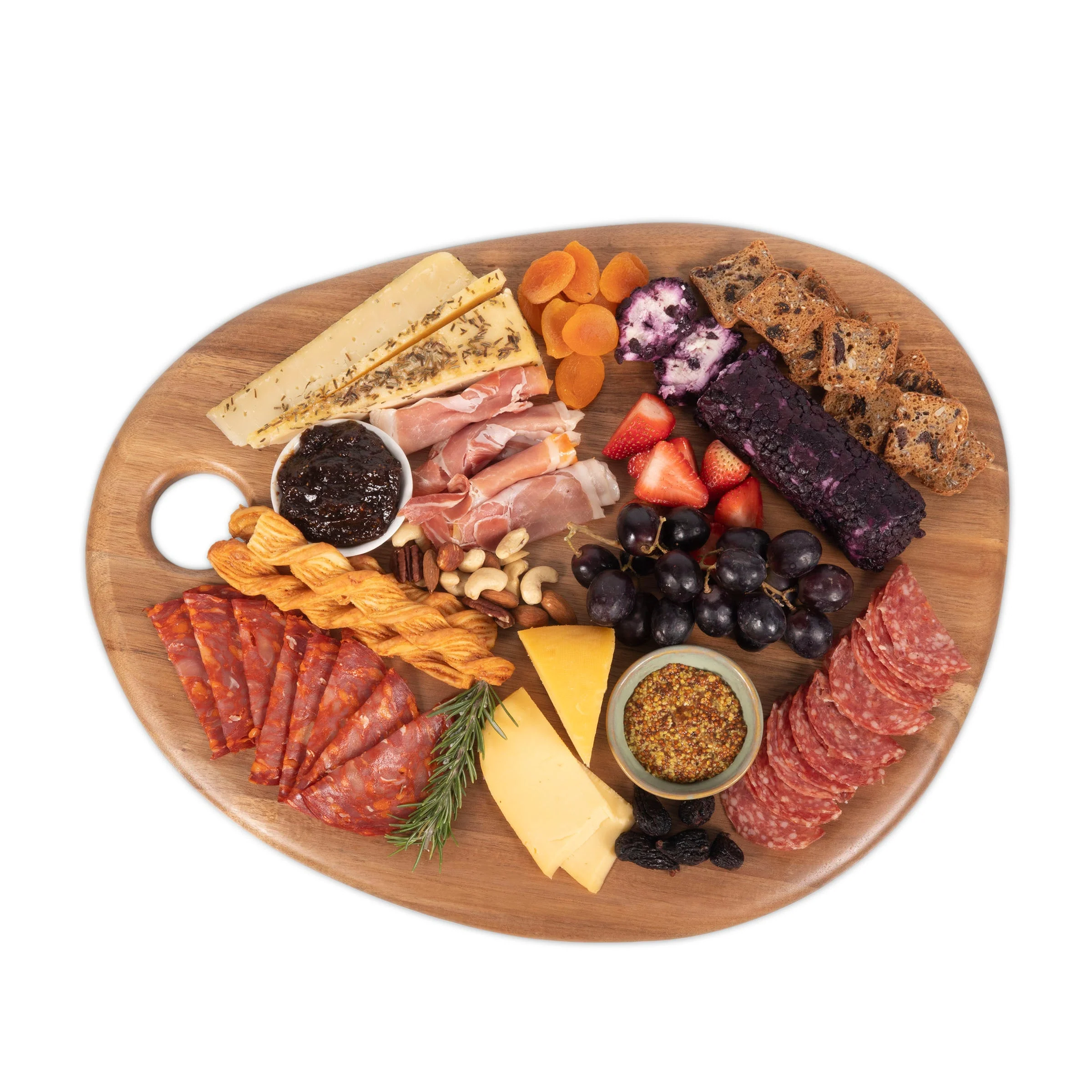 Pebble Shaped Acacia Serving Board 18" x 15" - Image 10