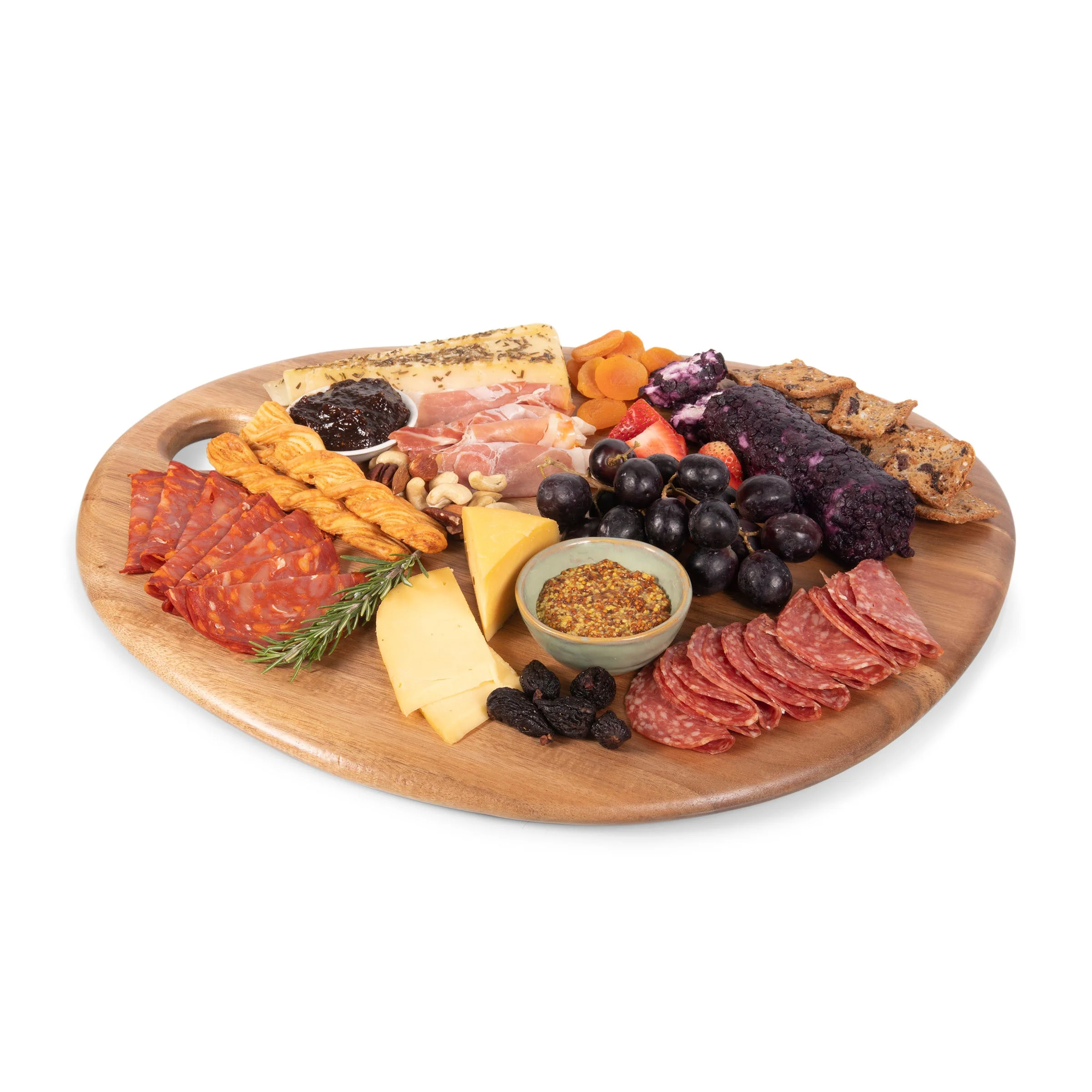 Pebble Shaped Acacia Serving Board 18" x 15" - Image 9