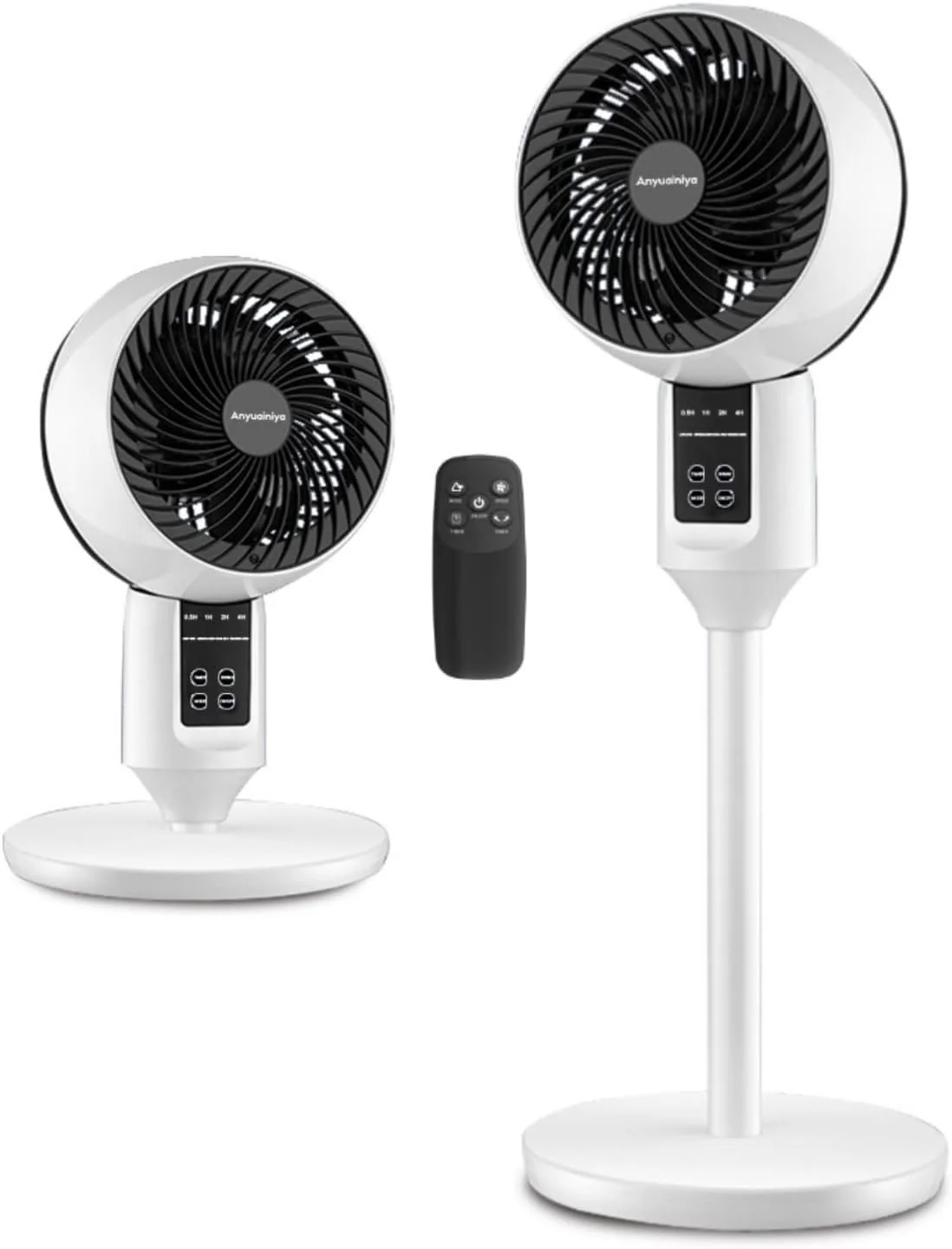 Pedestal Fan with Remote 3D Oscillation 3-Speed Quiet 26dB