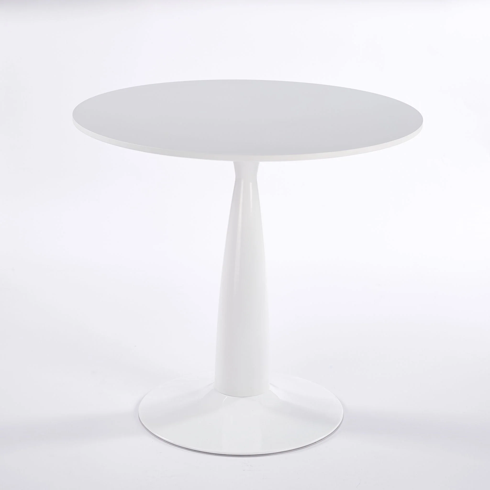 Pedestal Table, Round For Kitchen - White - Image 2