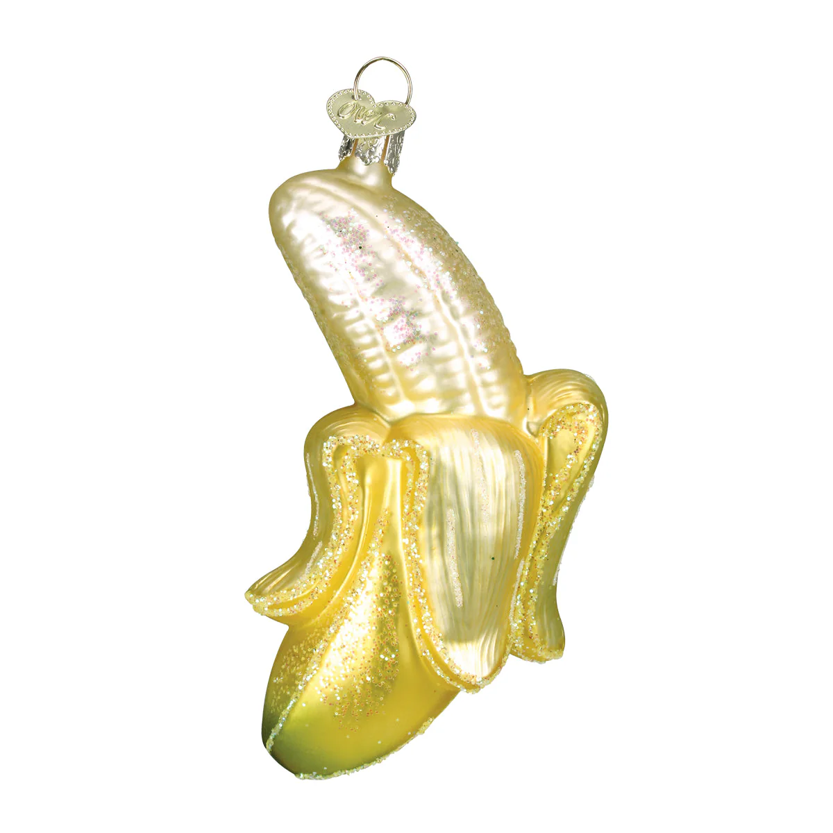 Peeled Banana Ornament 4x2x1.5 Inches by Old World Christmas - Image 3