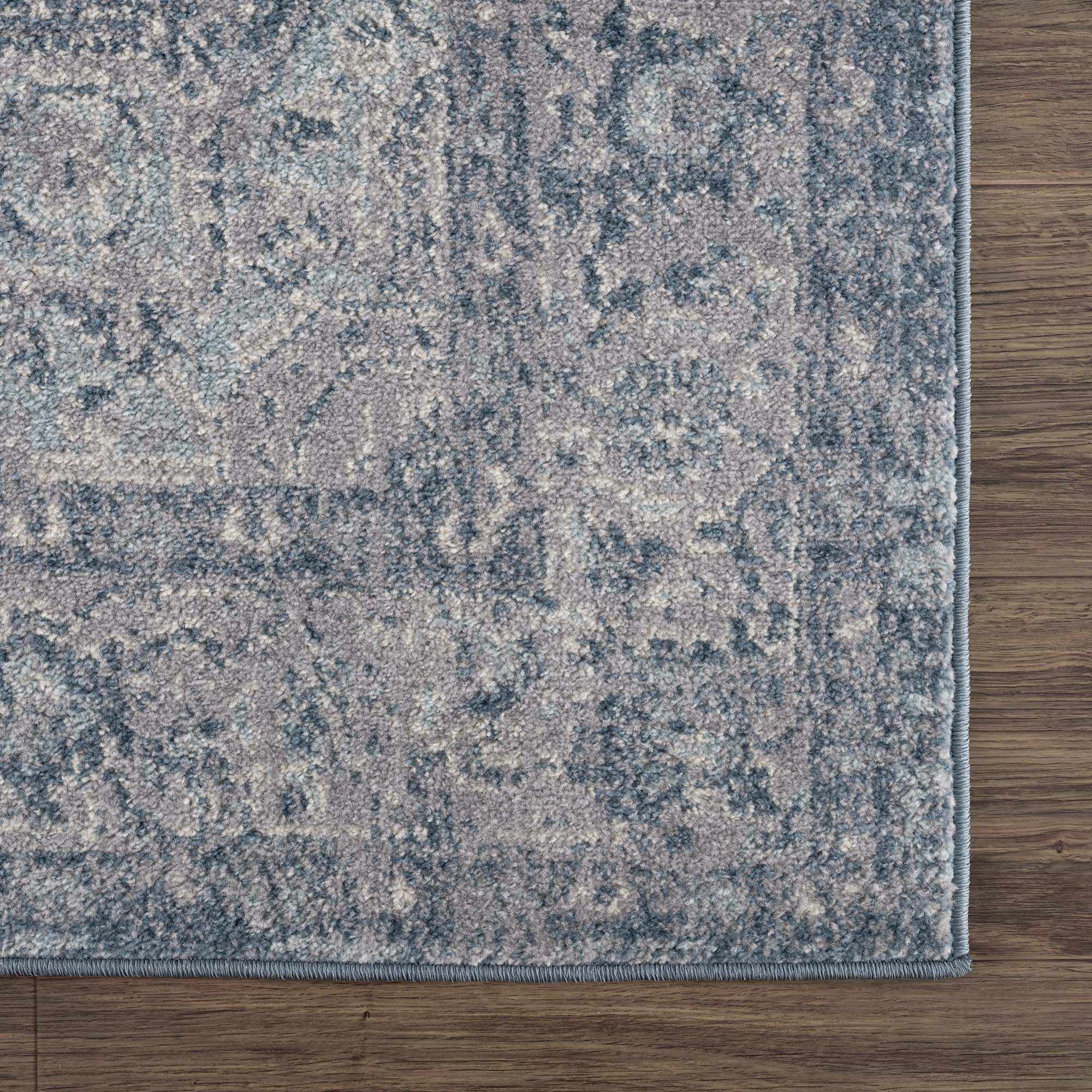 Peeta Blue Medallion Area Rug - Image 7