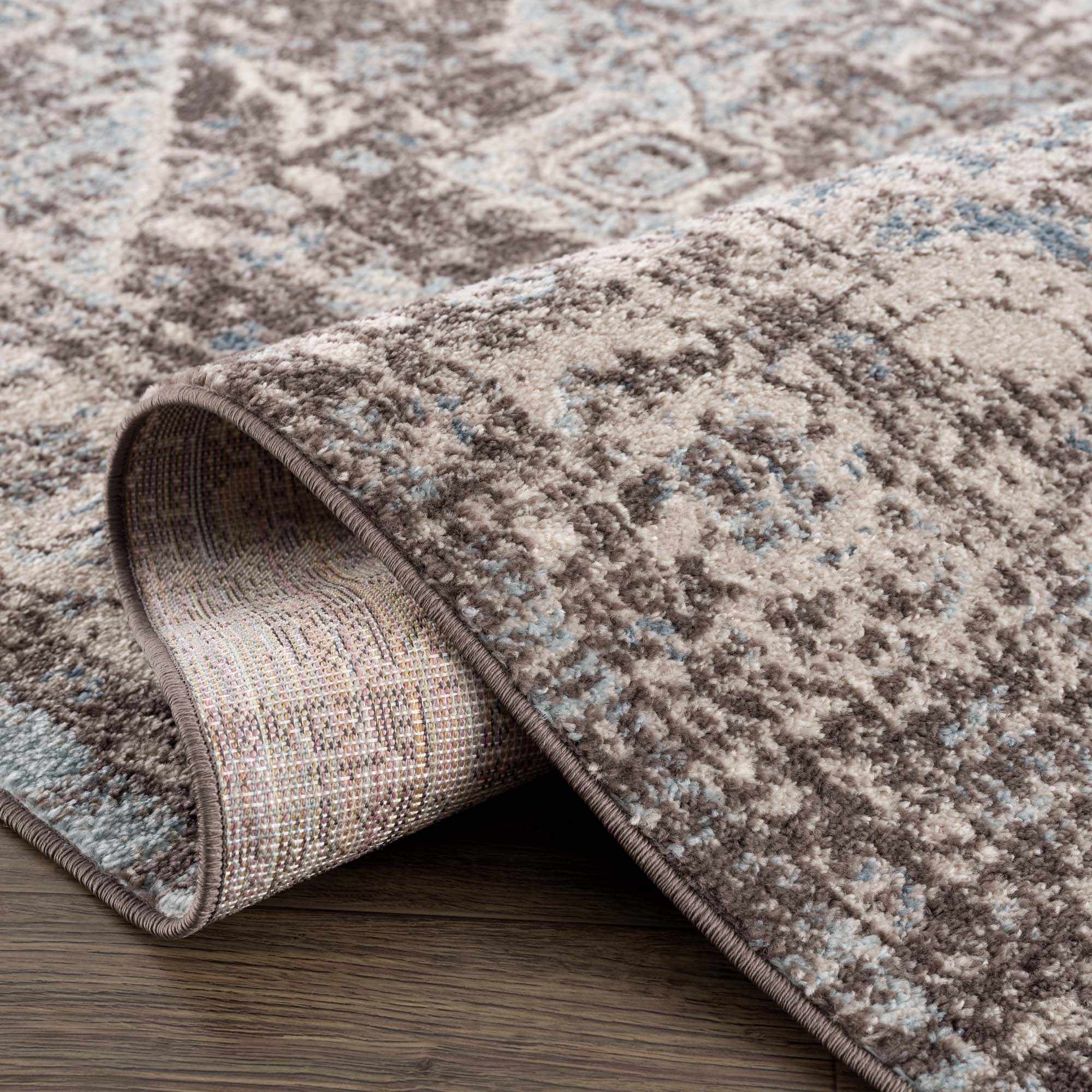 Peeta Dark Brown Medallion Area Rug - Image 6