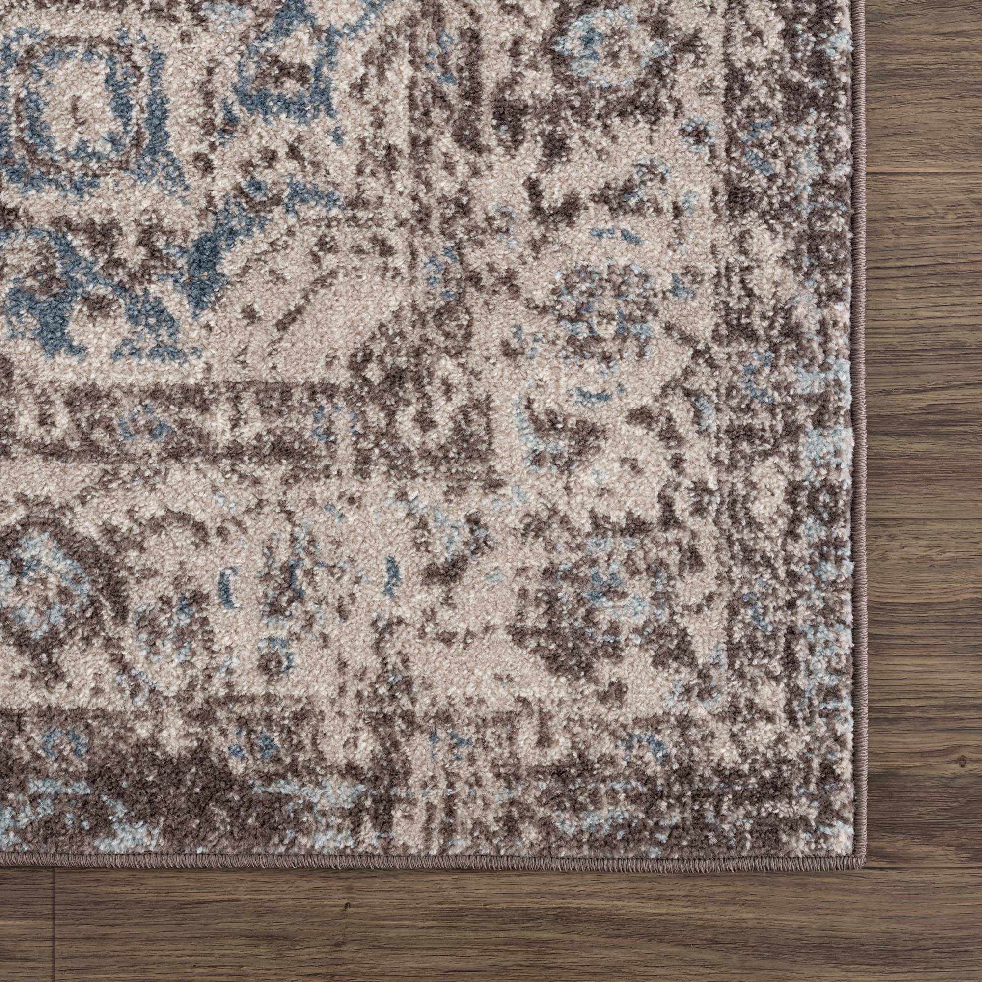 Peeta Dark Brown Medallion Area Rug - Image 7