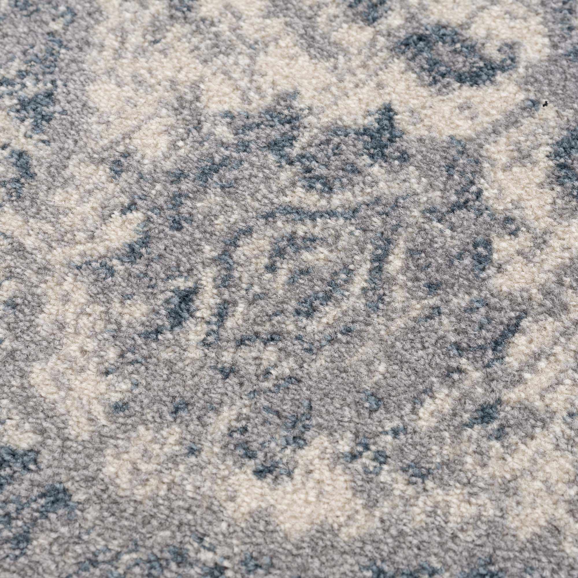 Peeta Gray Blue Medallion Area Rug - Image 9