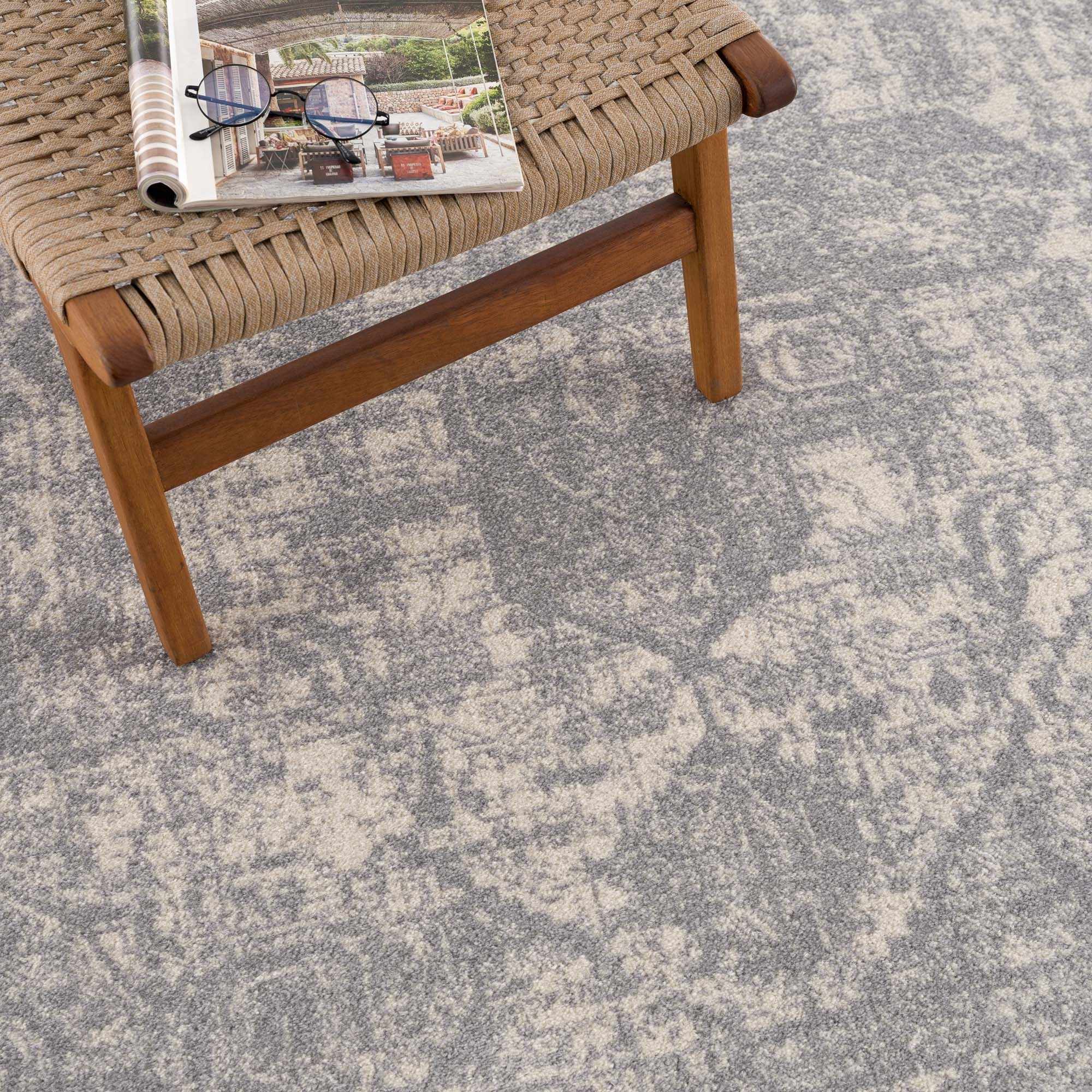 Peeta Gray Medallion Area Rug - Image 10