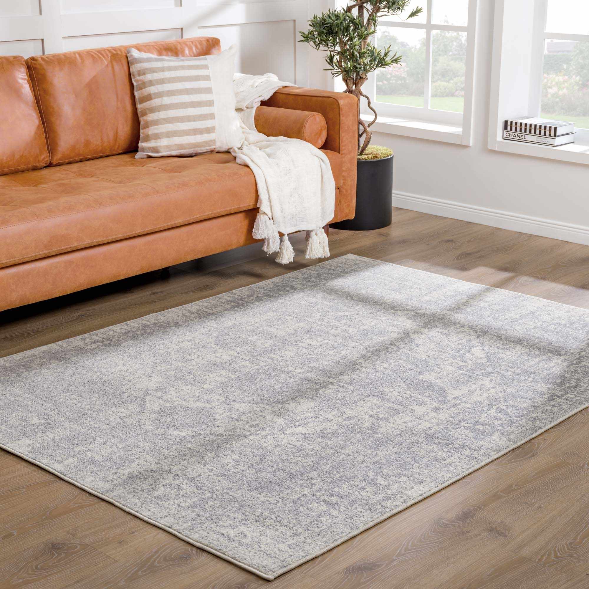 Peeta Gray Medallion Area Rug - Image 3