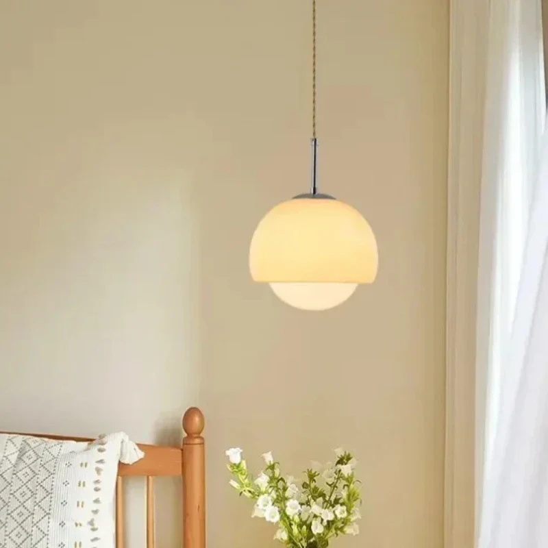 Pendant Lights Orange Round Ball Hanging Lamp for Restaurant Cafe Bar Bedroom Decor - Image 4