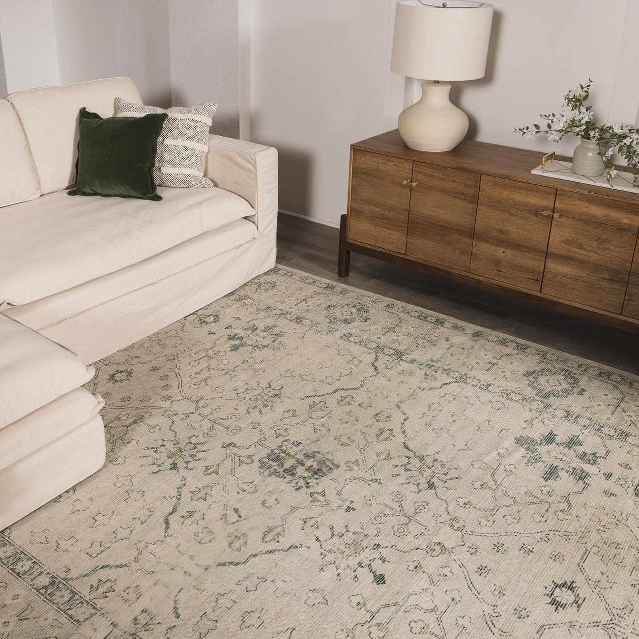 Penkridge Sage Persian Style Rug - Image 2