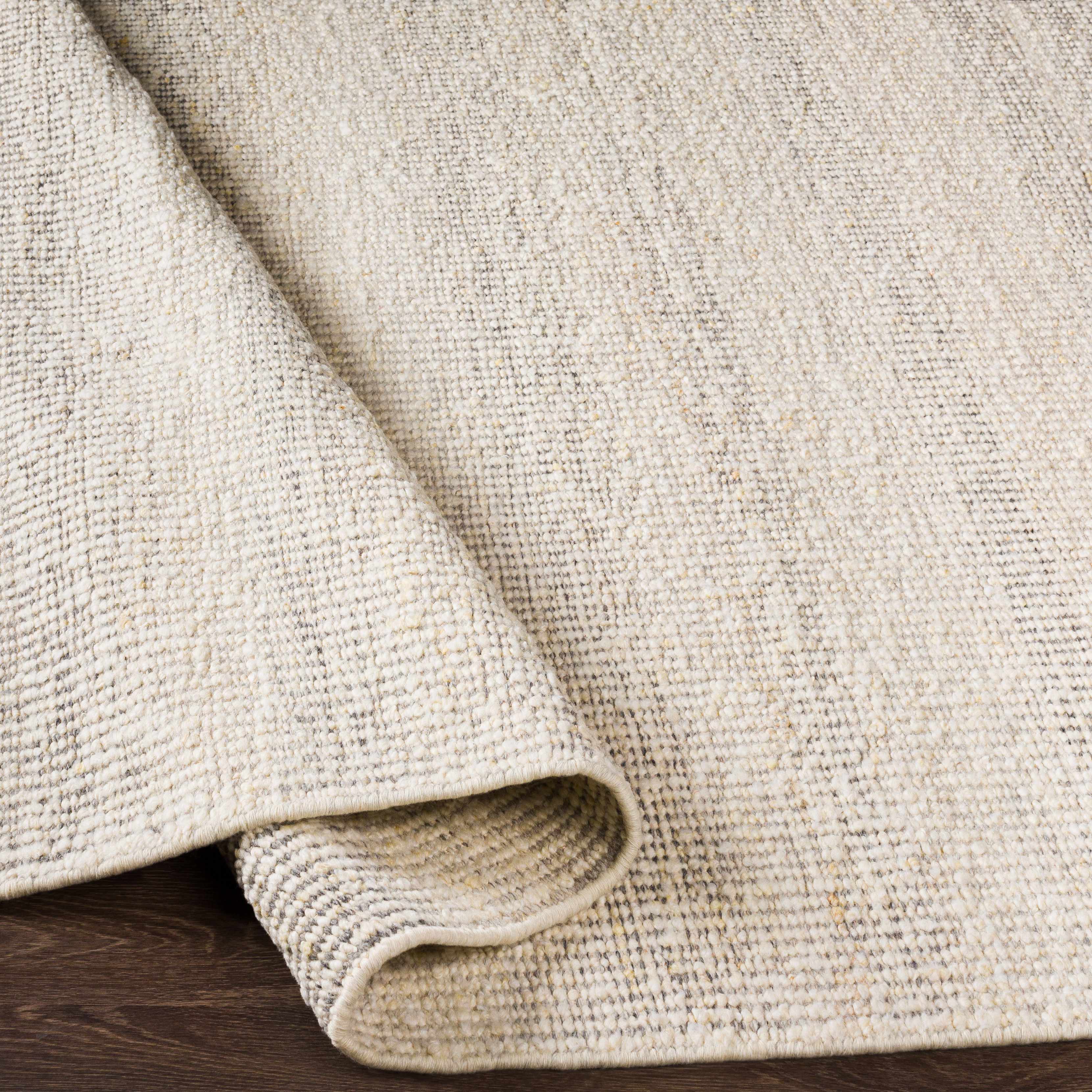 Penticton Cream Flat Woven Wool Rug - Image 7