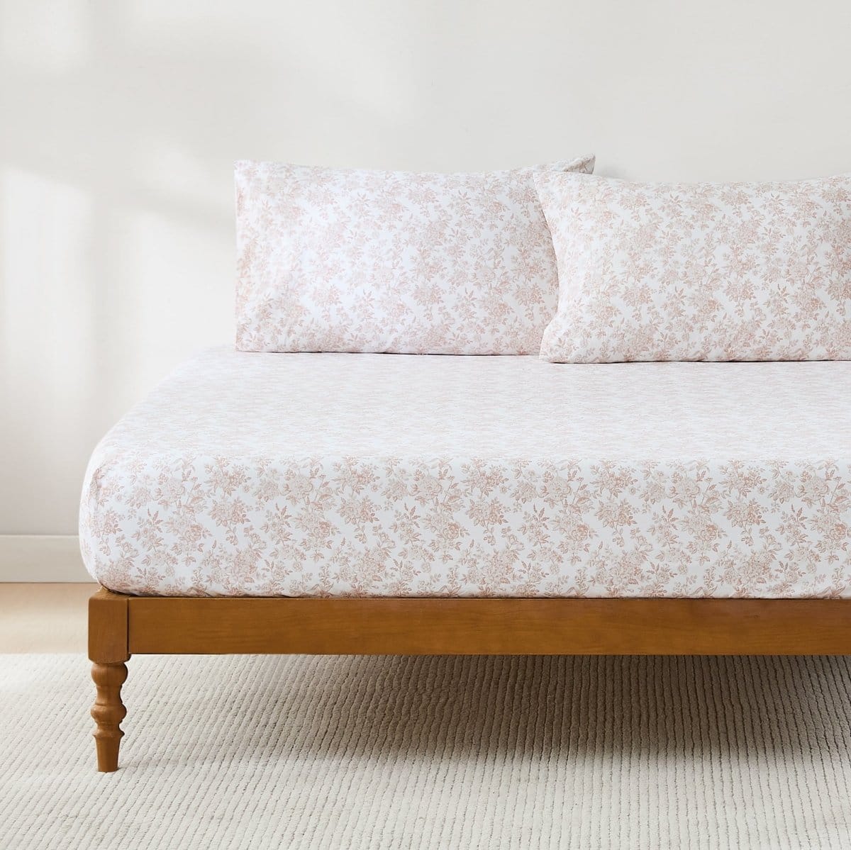 Peony Toile Cotton Sheet Set - Image 16