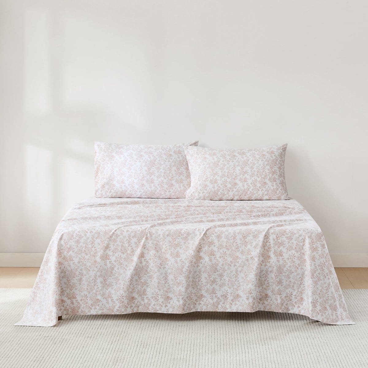 Peony Toile Cotton Sheet Set - Image 17