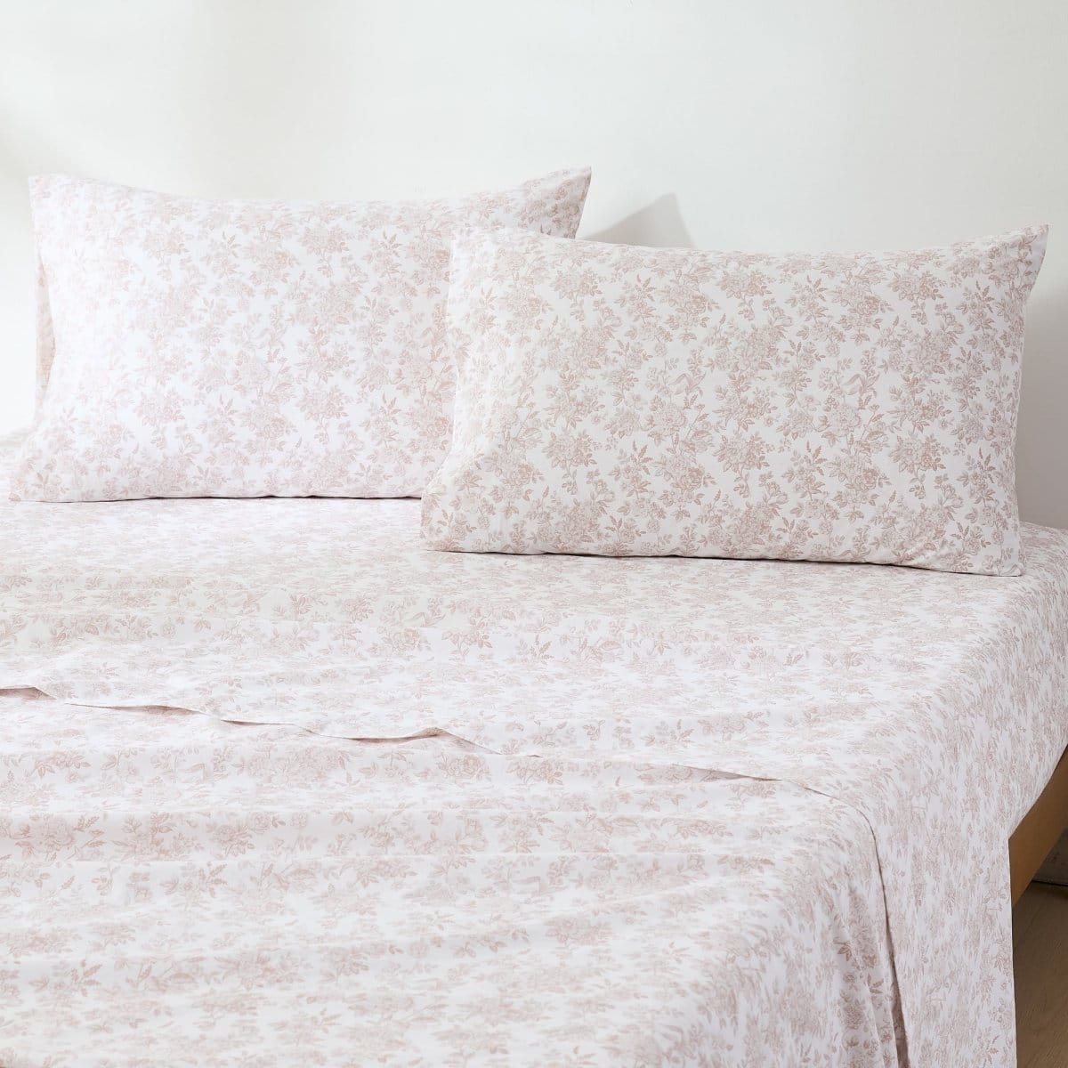 Peony Toile Cotton Sheet Set - Image 26