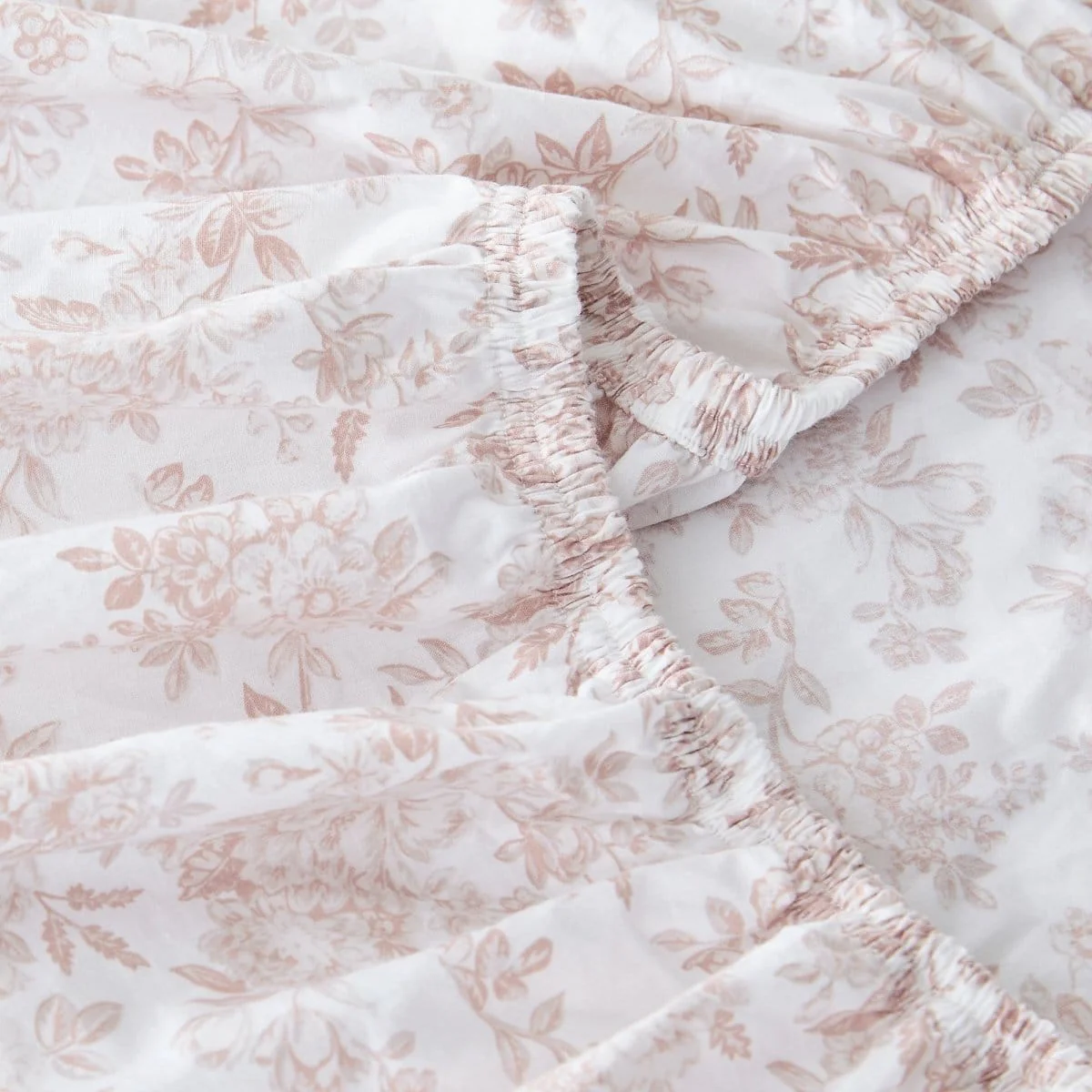 Peony Toile Cotton Sheet Set - Image 8
