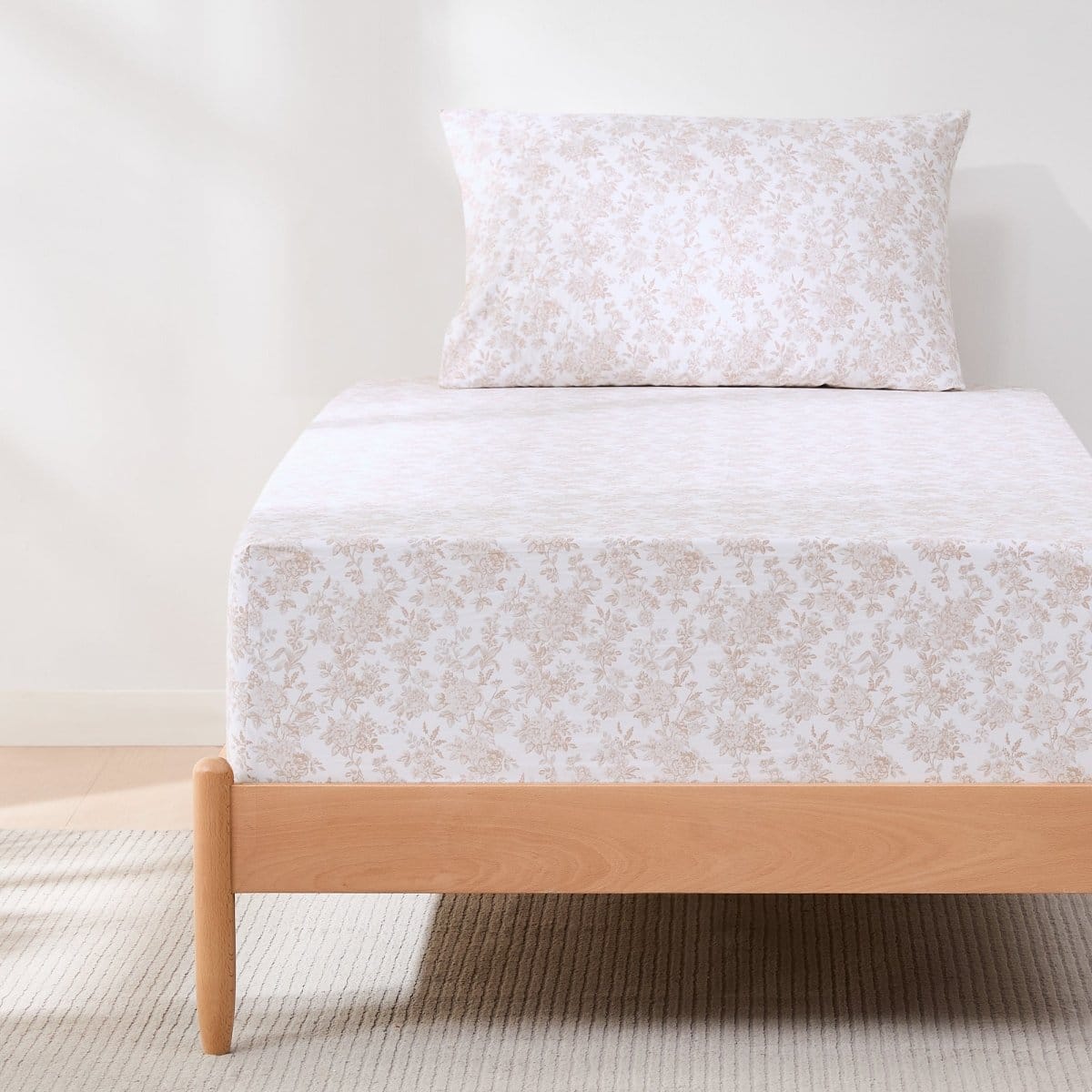Peony Toile Cotton Sheet Set - Image 9