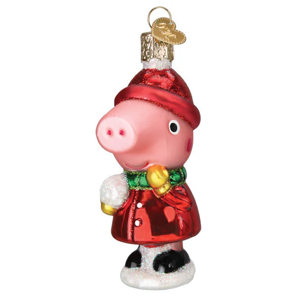 Peppa Pig With Snowball Ornament - Image 3