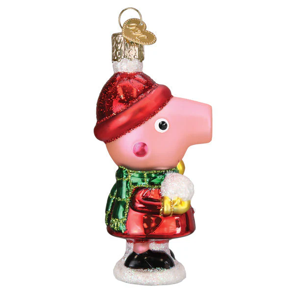 Peppa Pig With Snowball Ornament - Image 5