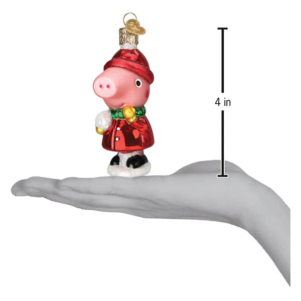 Peppa Pig With Snowball Ornament - Image 6