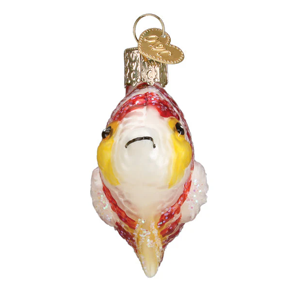 Peppermint Angelfish Ornament 2.75x2.5x1.25 - Image 5
