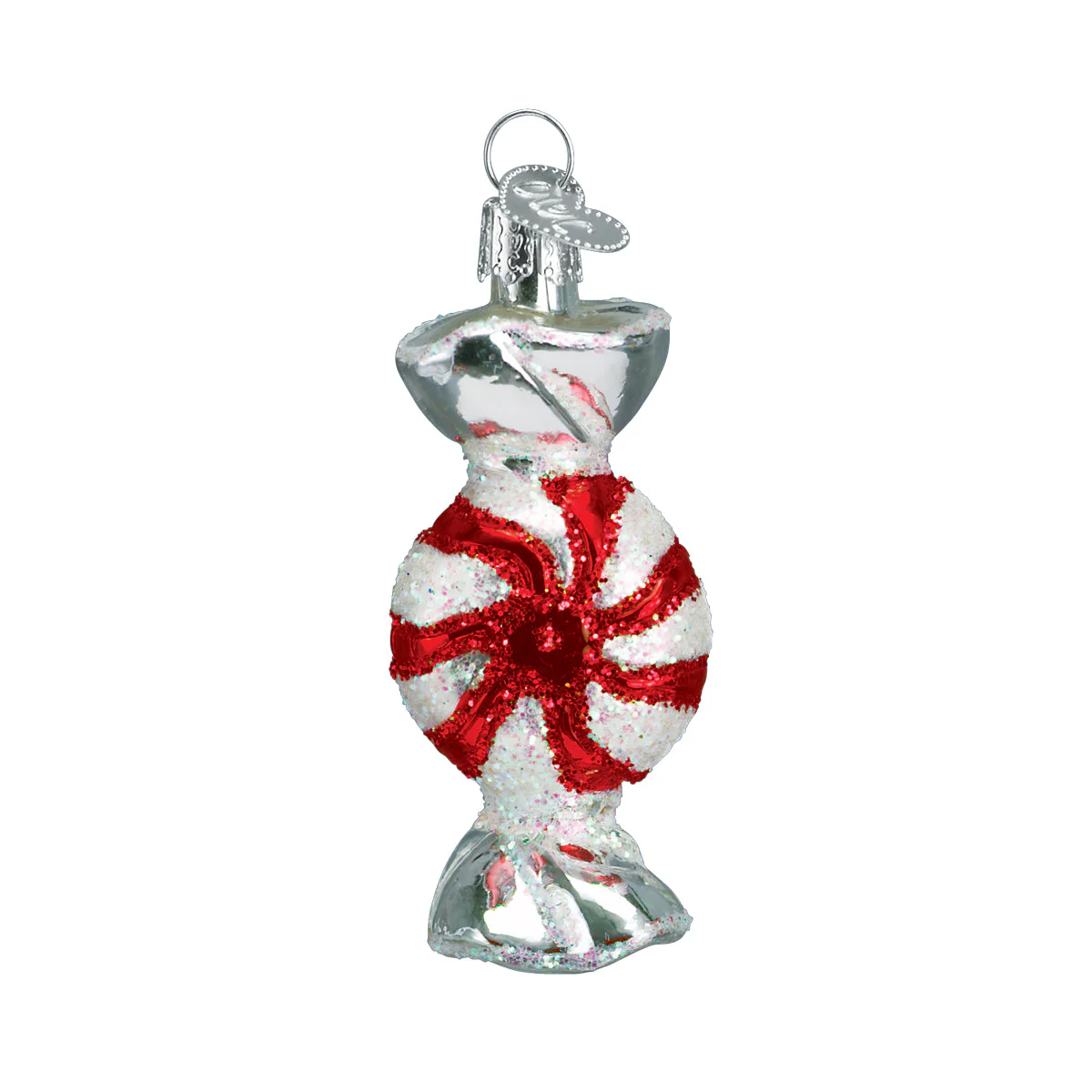 Peppermint Candy Glass Ornament - Image 2