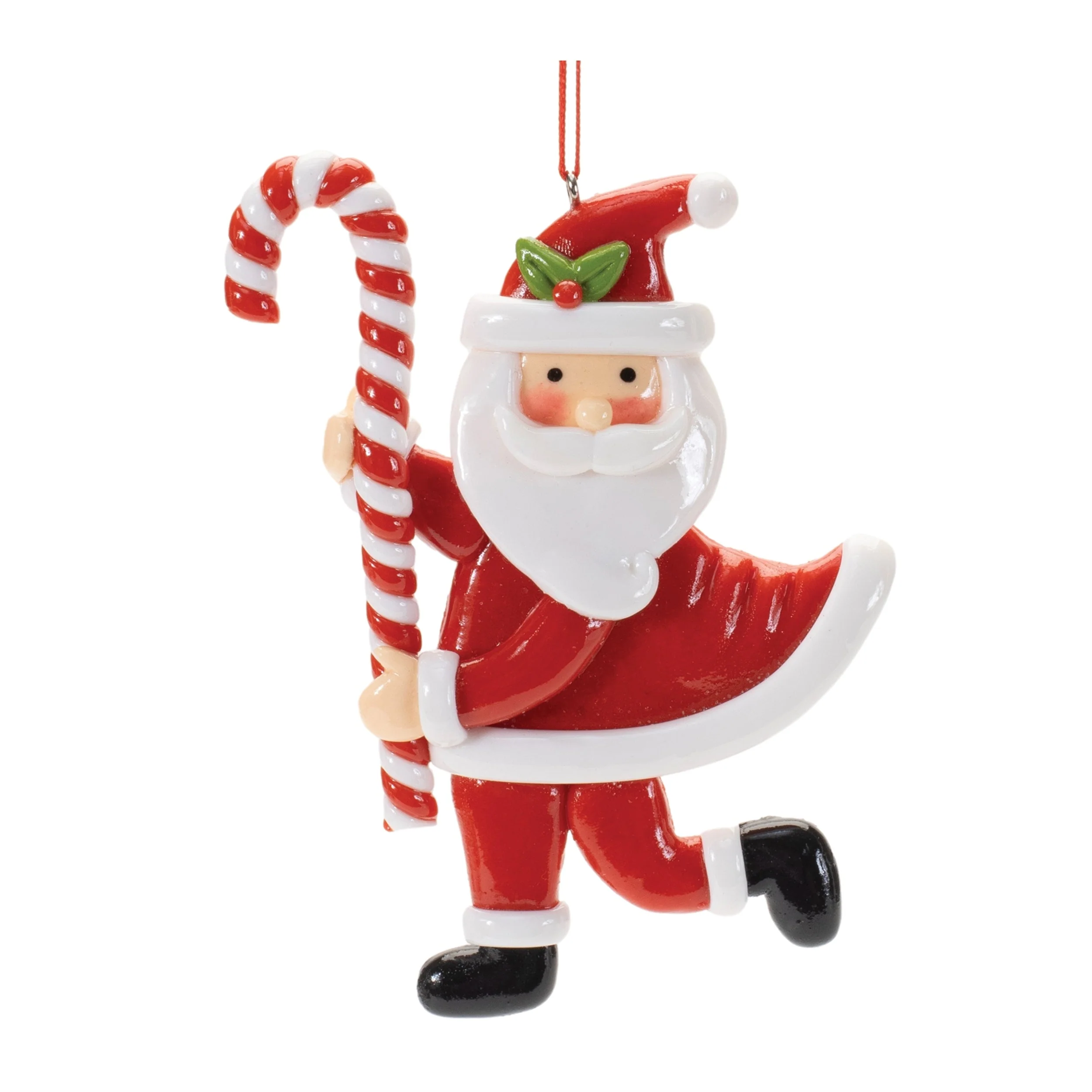 Peppermint dough santa ornament (set of 12) - Image 4
