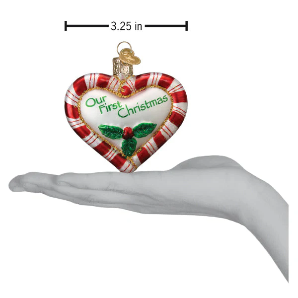 Peppermint Heart Ornament - Image 5