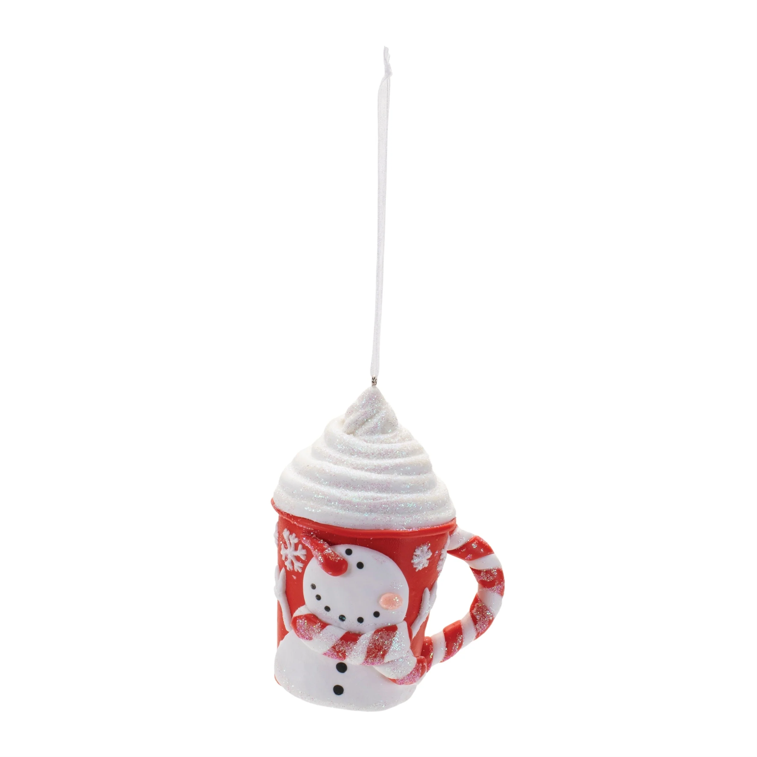 Peppermint Snowman Mug Ornament (Set of 12) - Image 2