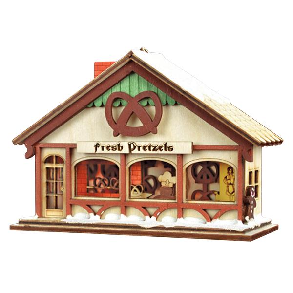 Peppermint Twist Pretzel Christmas Ornament - Image 2