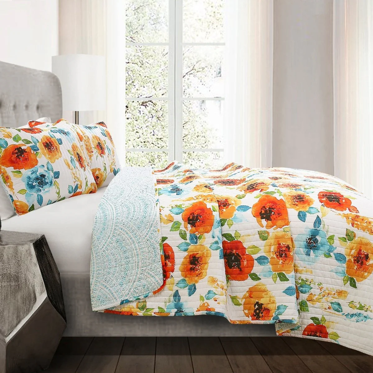 Percy Bloom Quilt 3 Piece Set - Image 2