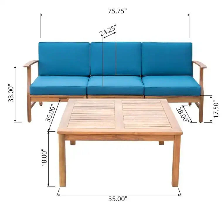 Perla - 3 Seater Sofa And Table Set - Image 4