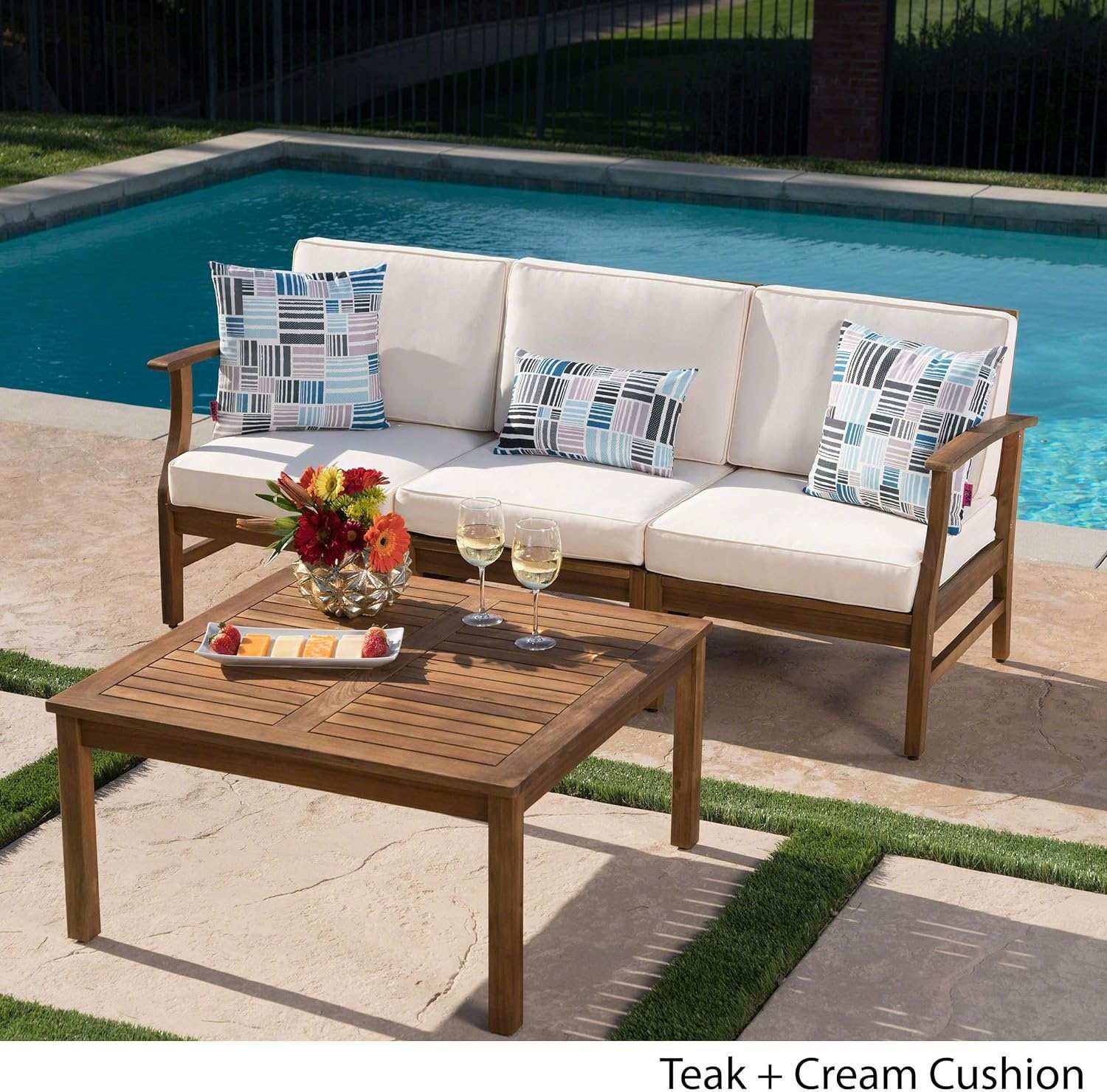 Perla - 3 Seater Sofa And Table Set - Image 7