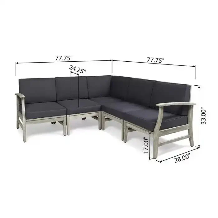 Perla - 5 Pieces Sofa Set - Image 4