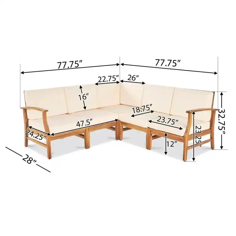 Perla - 5 Pieces Sofa Set - Image 6