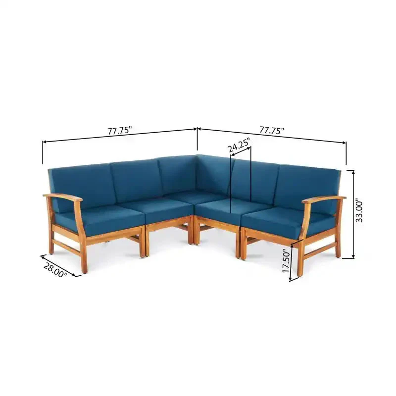 Perla - 5 Pieces Sofa Set - Image 9