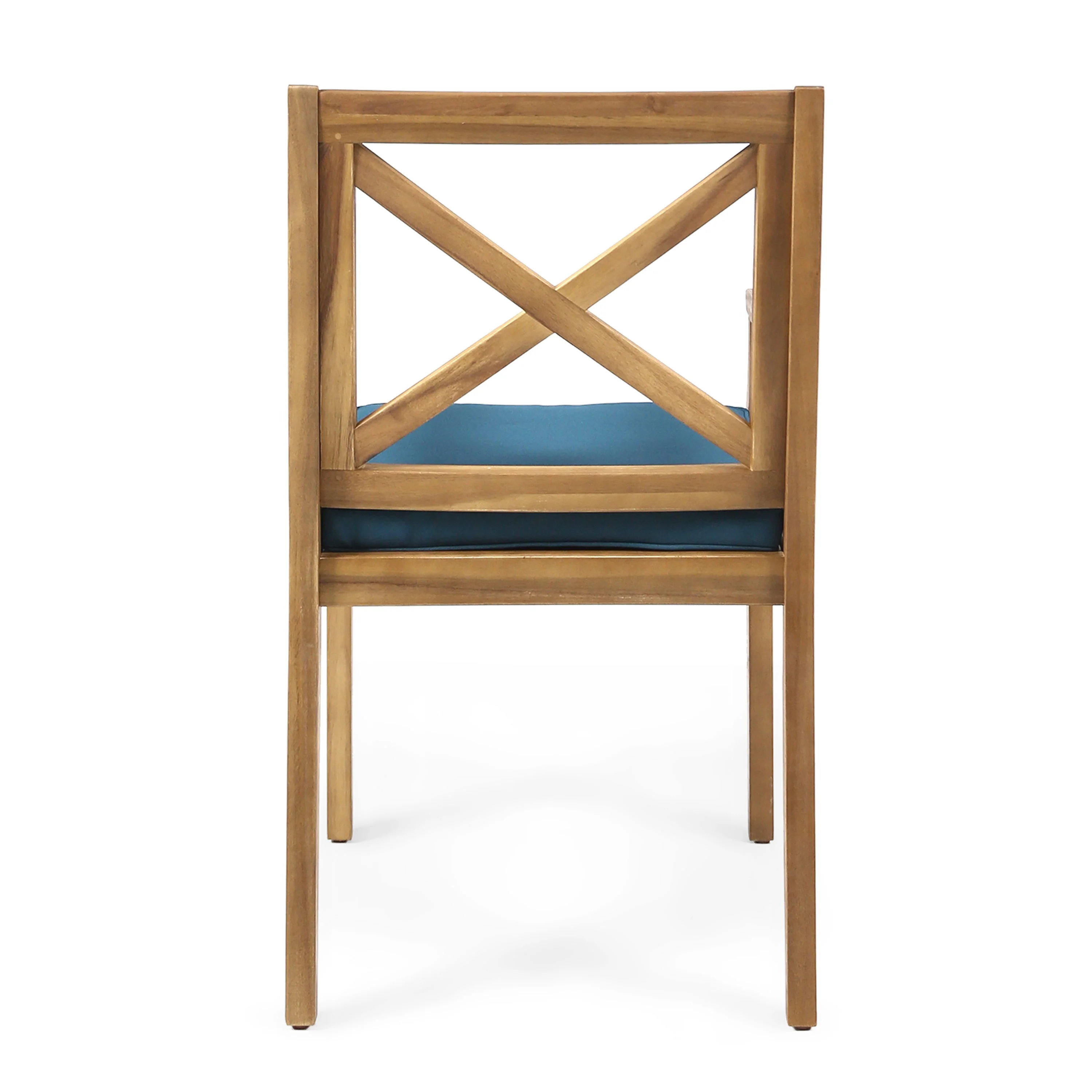 Perla Dining Chair 2pcs with Blue Cushions - Image 9