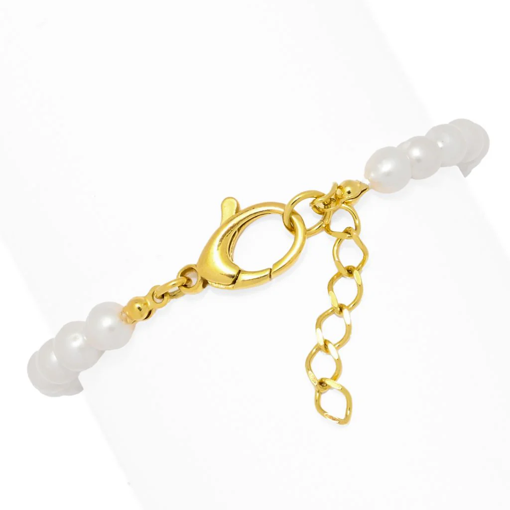 Perlaviva 18K Gold Plated 6-6.5mm Baroque Cultured Pearl Bracelet - Image 2