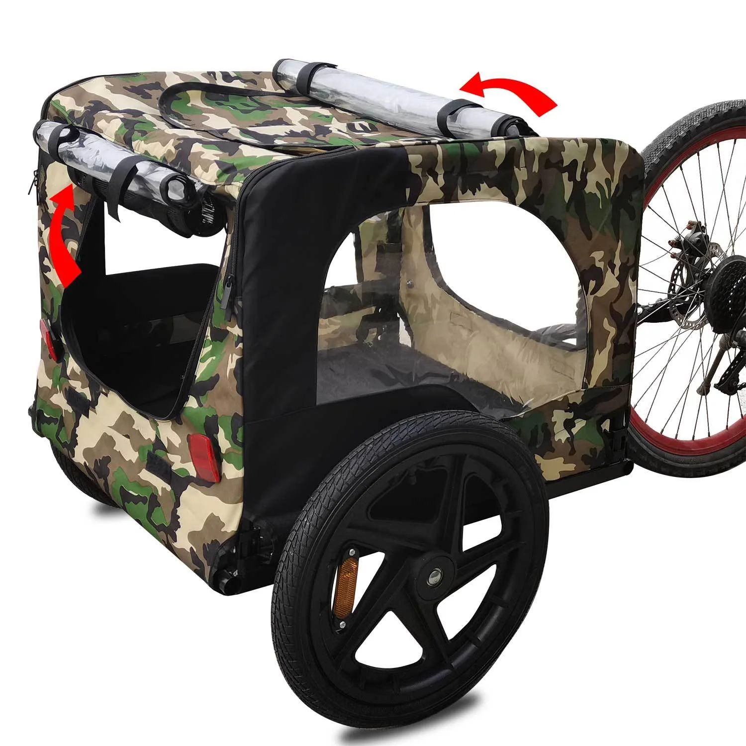 Pet Bike Trailer Dog Cart for Bicycle Suitable for Small and Medium Pets - Image 8