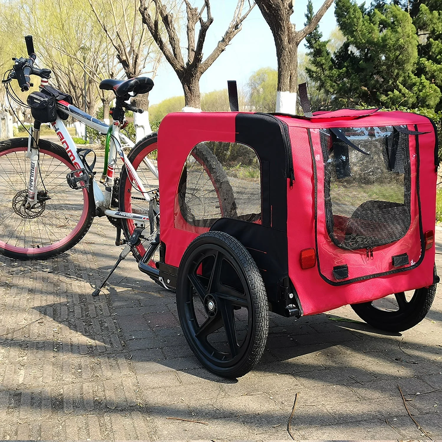 Pet Bike Trailer Dog Cart for Bicycle Suitable for Small and Medium Pets - Image 14