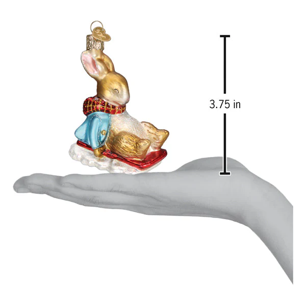 Peter Rabbit On Sled Ornament - Image 6