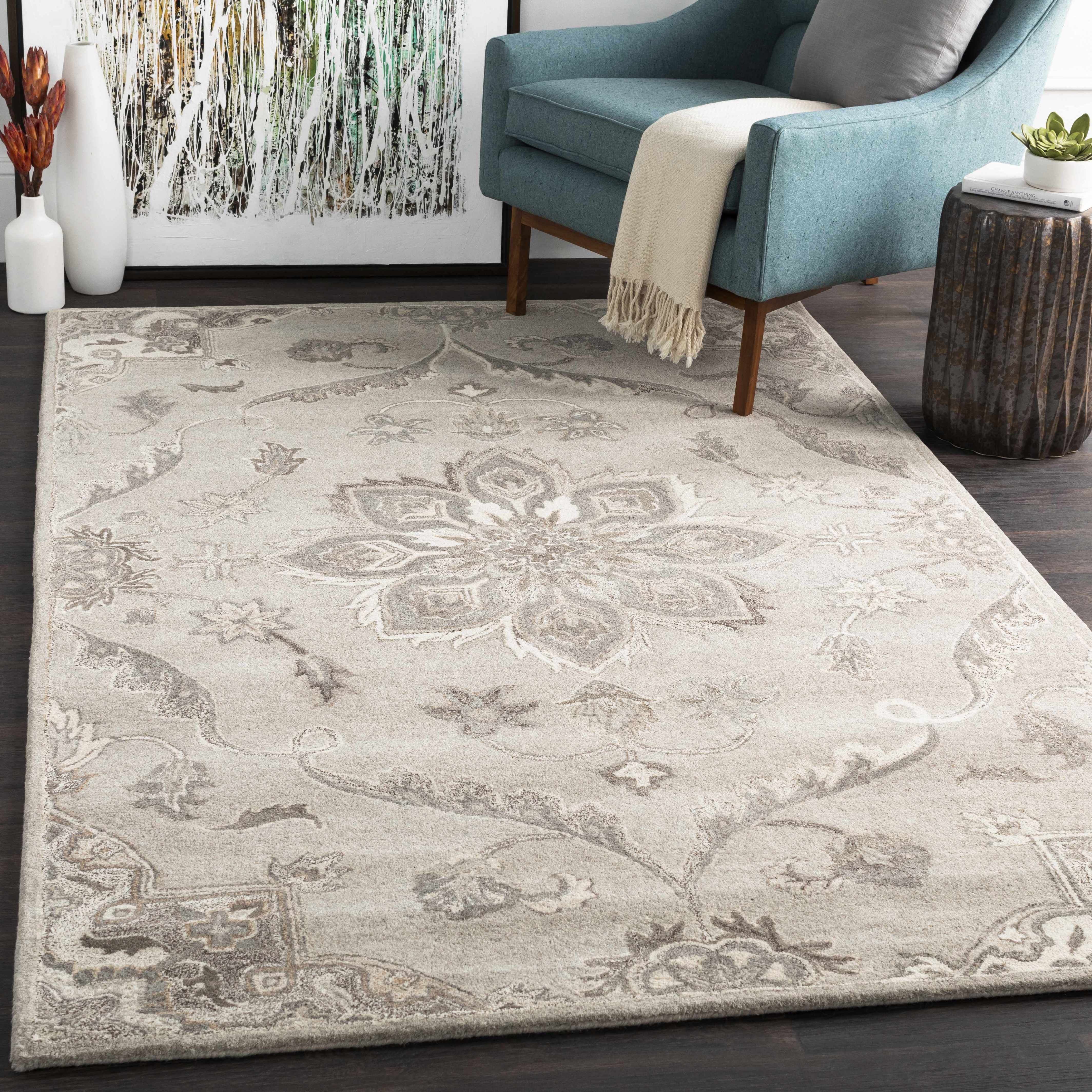 Peterstown Beige Wool Rug - Image 3