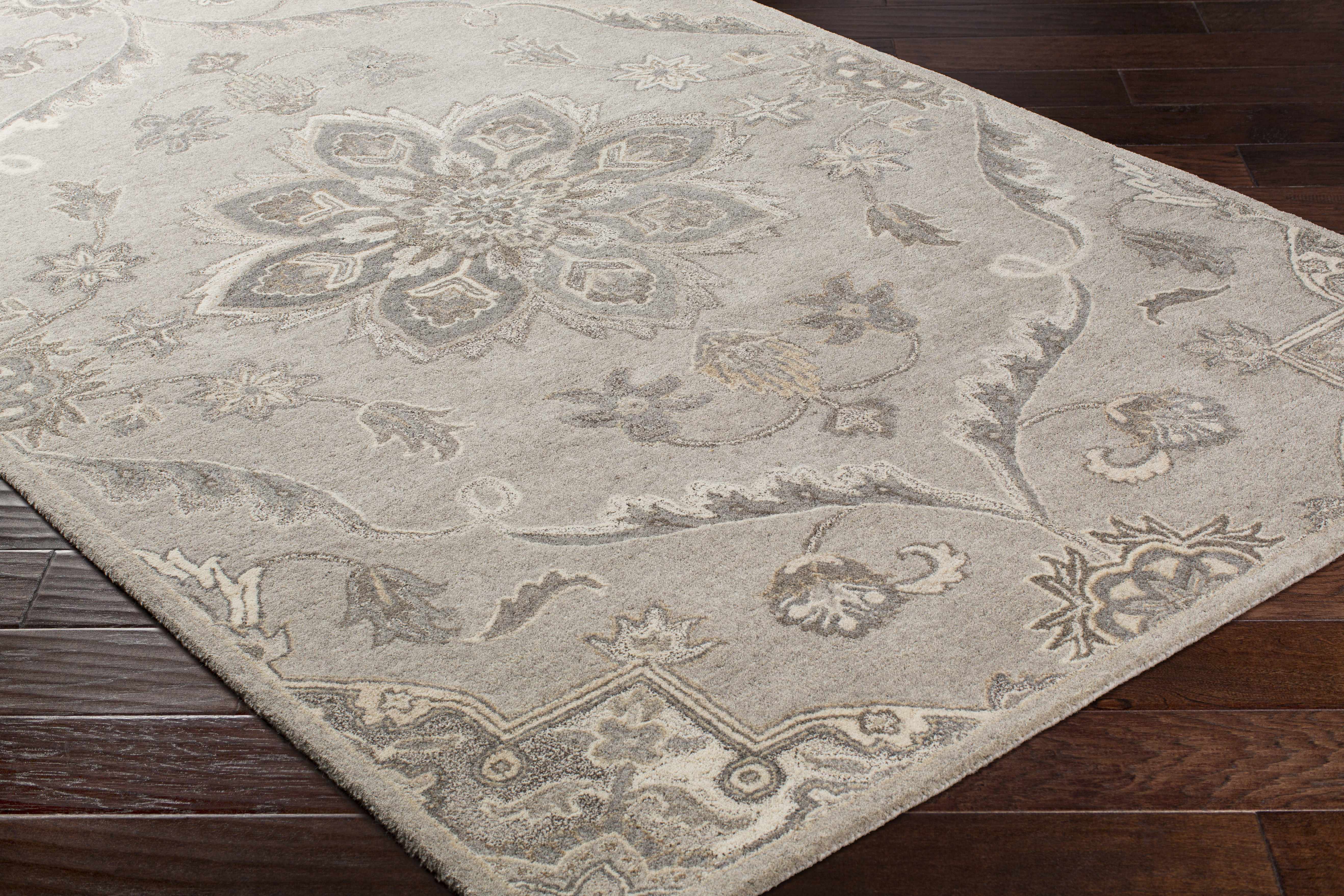 Peterstown Beige Wool Rug - Image 8