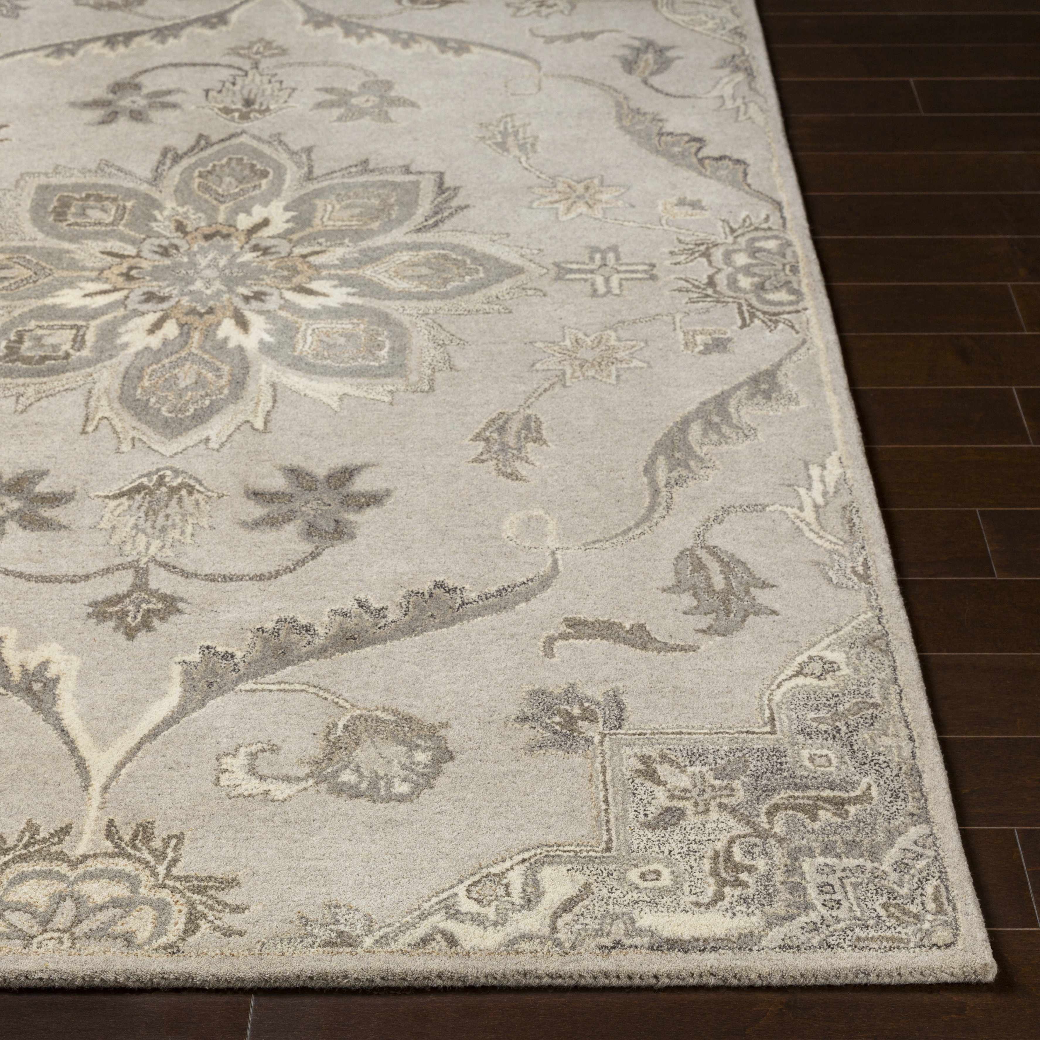Peterstown Beige Wool Rug - Image 9