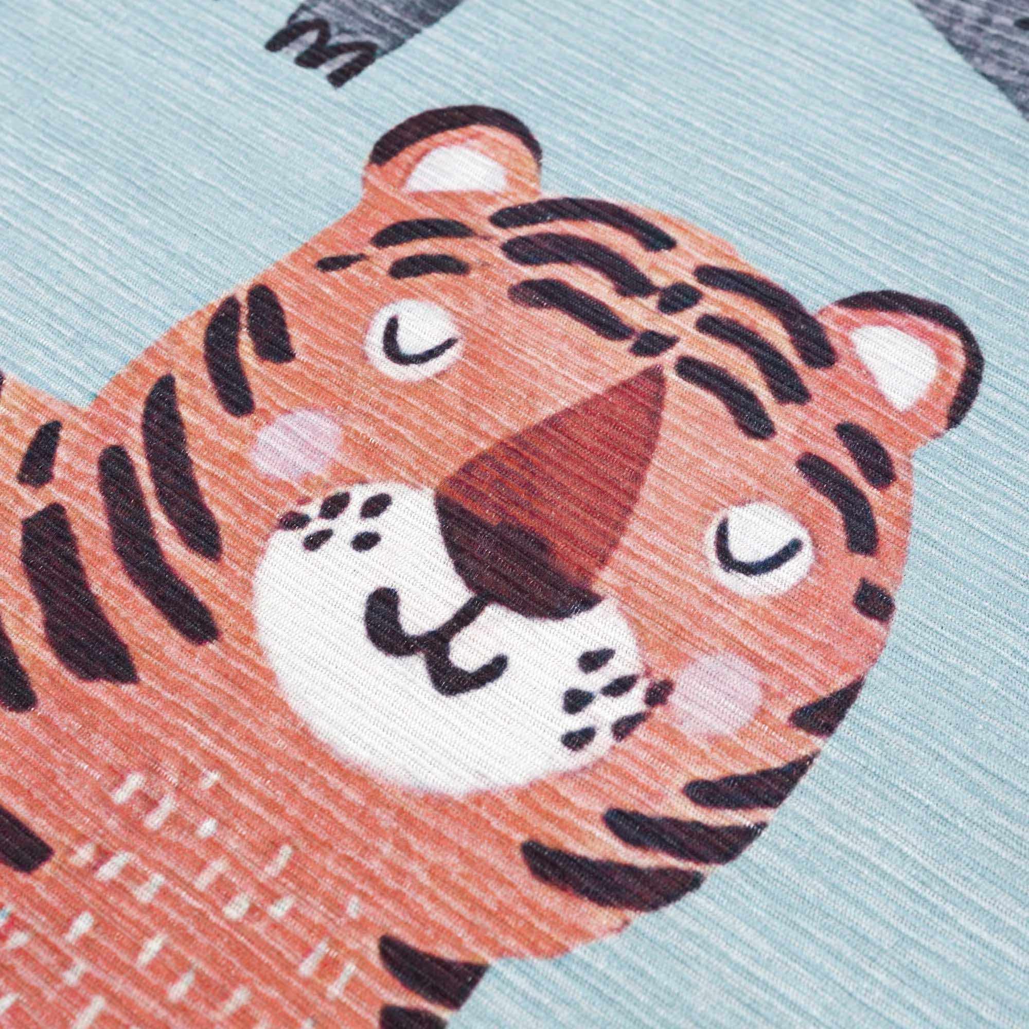 Petey Blue Animal Print Washable Kids Rug - Clearance - Image 8