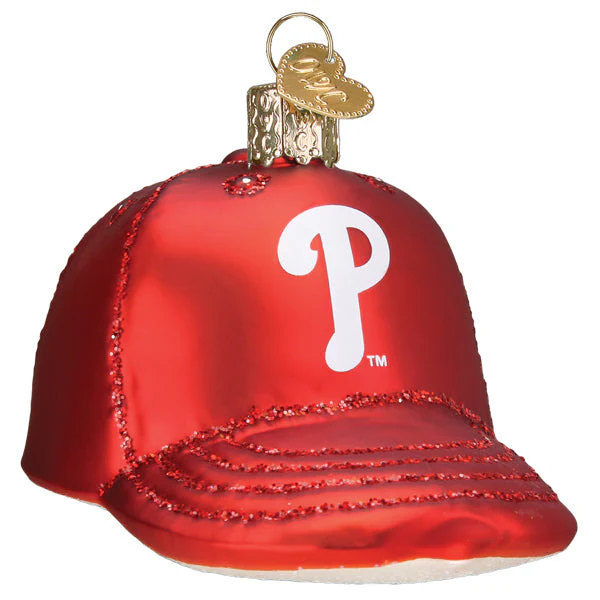 Phillies Baseball Cap Christmas Ornament - Image 3
