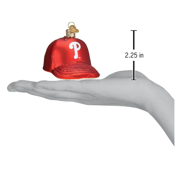 Phillies Baseball Cap Christmas Ornament - Image 4