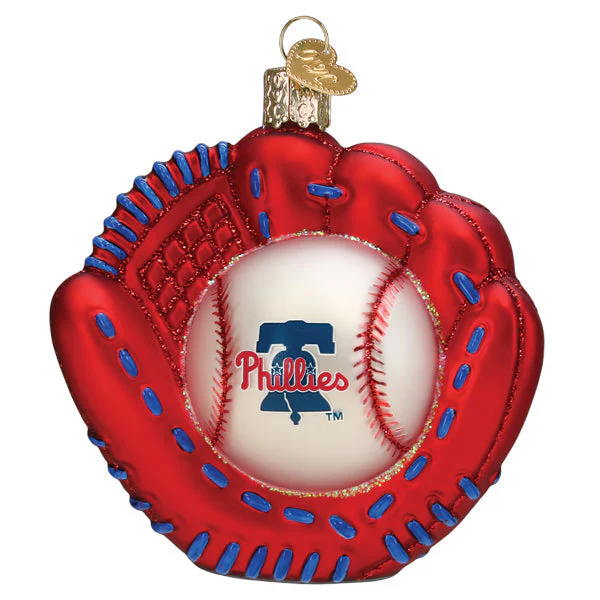 Phillies Baseball Mitt Ornament - Image 3