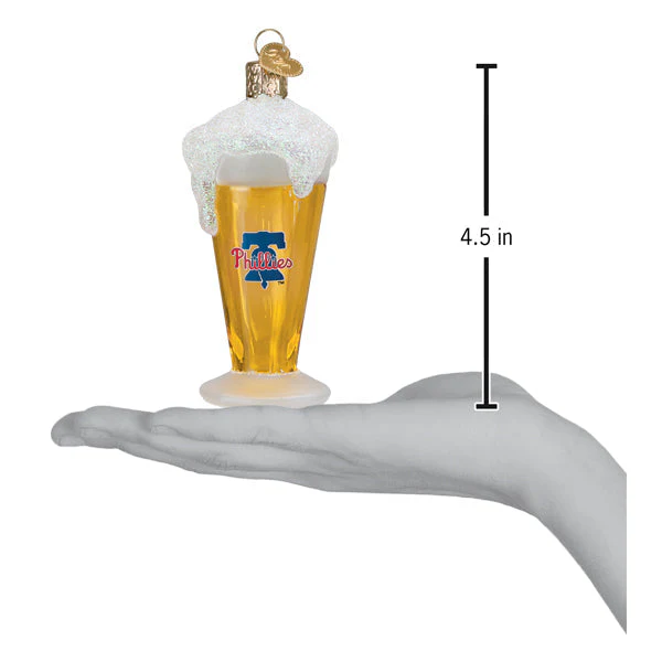 Phillies Glass Of Beer Ornament - Image 4