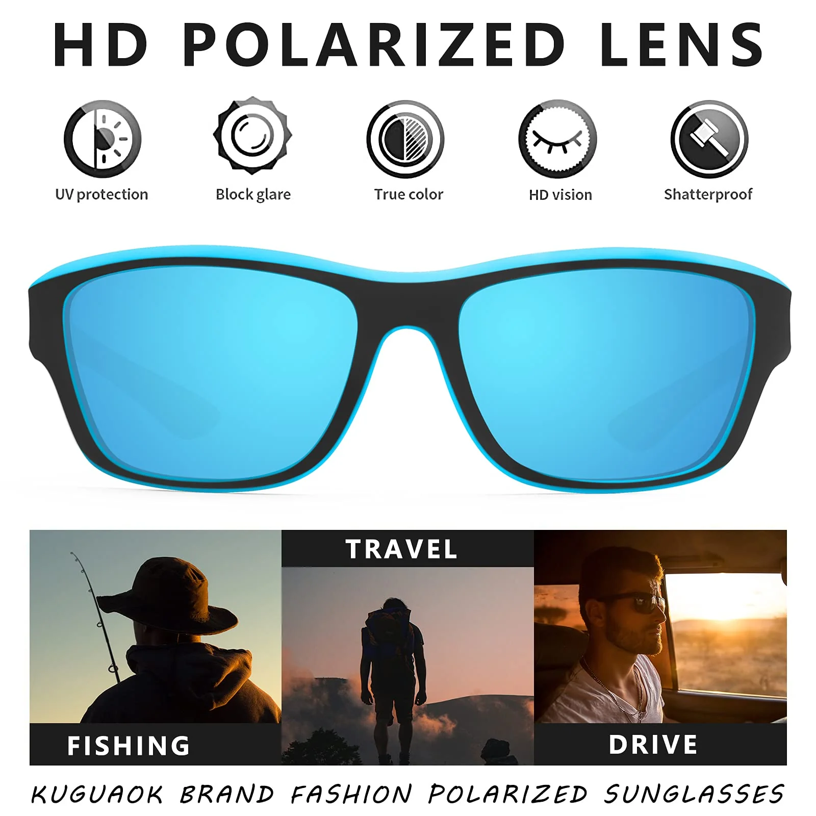 Photochromic Polarized Sunglasses UV400 Protection Anti-Glare Outdoor Sports - Image 4