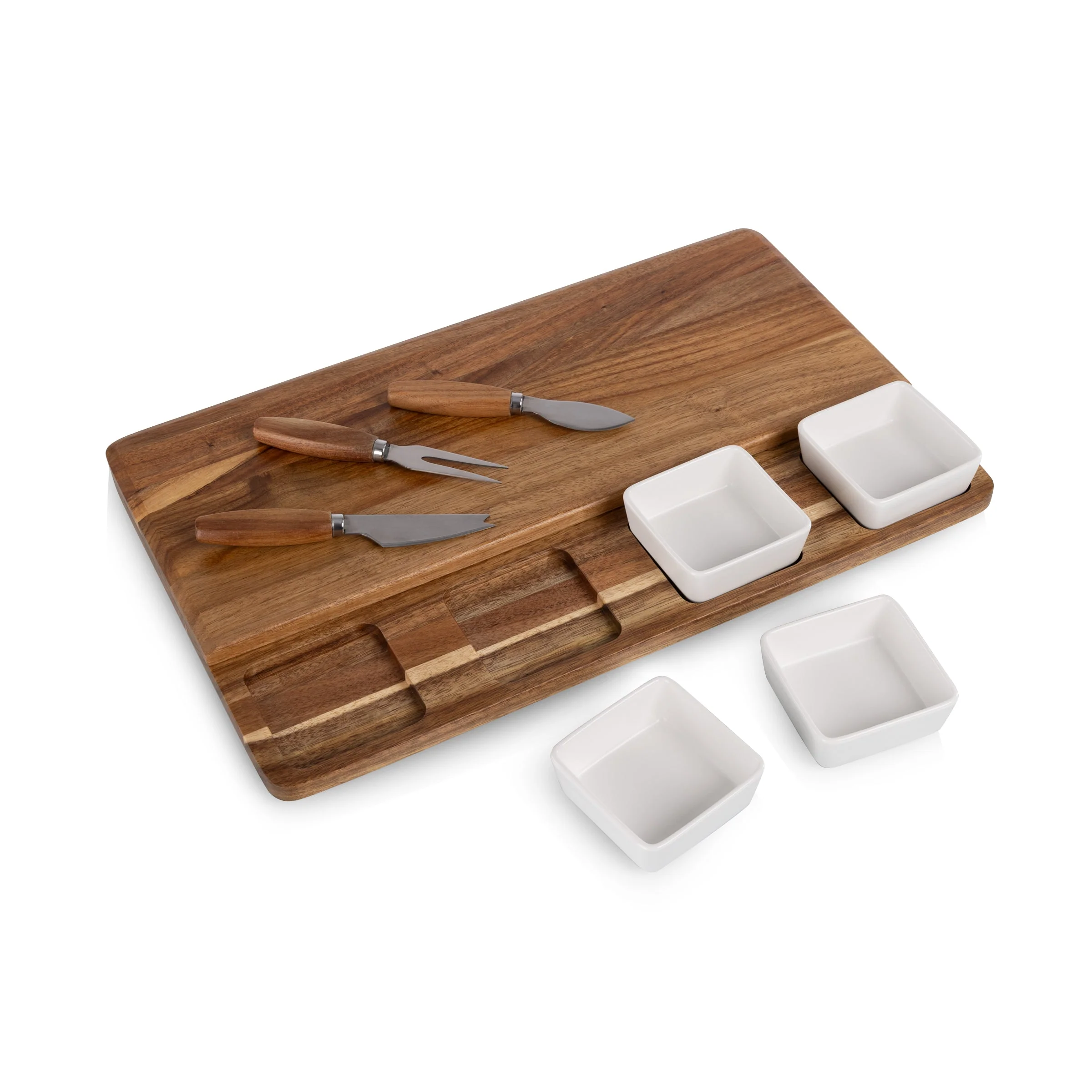 Picada Tapas & Cheese Board Set with Dip Bowls - Image 11